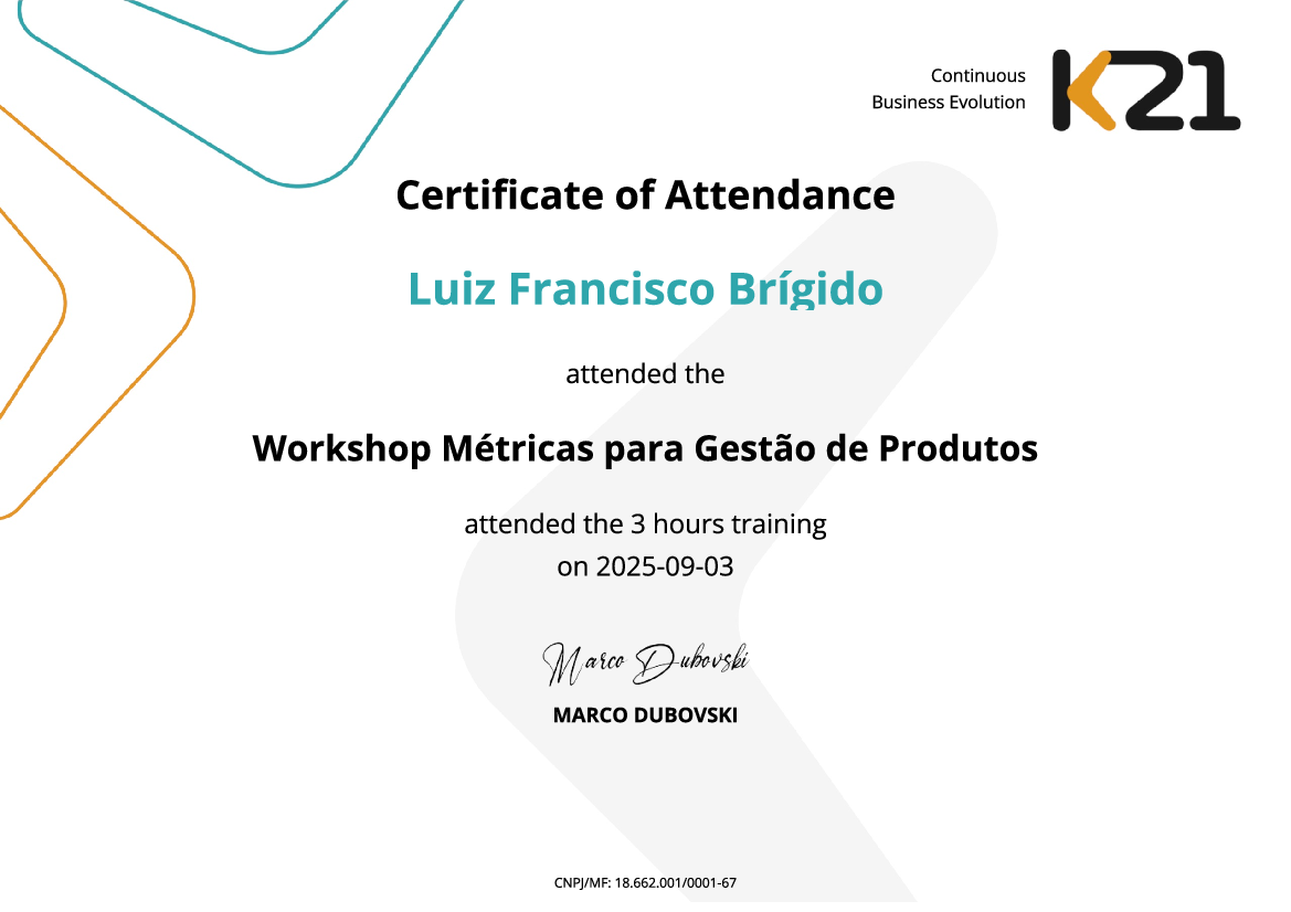 Certificado K21